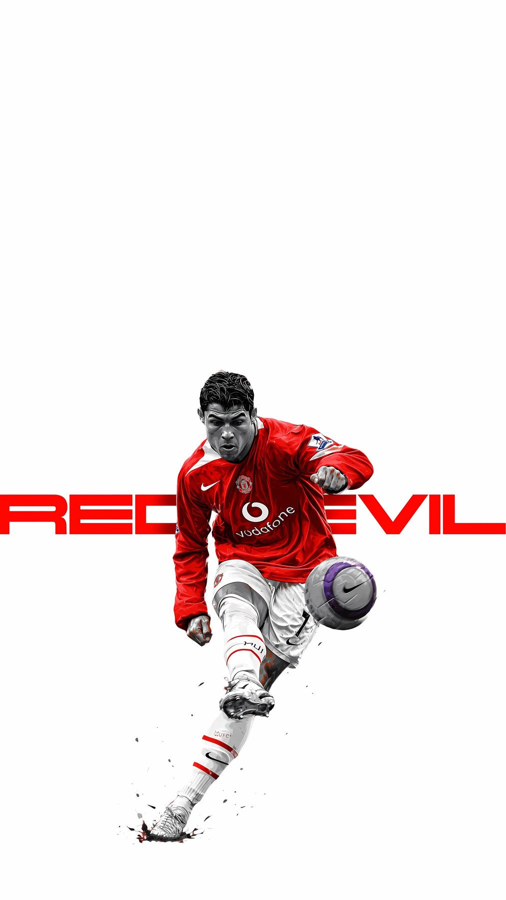 Cristiano Ronaldo — No. 3 sports poster print