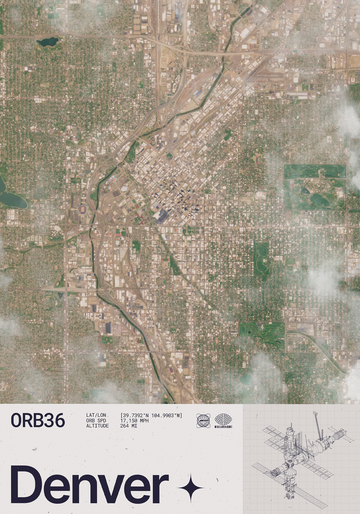 Denver Seen from Space