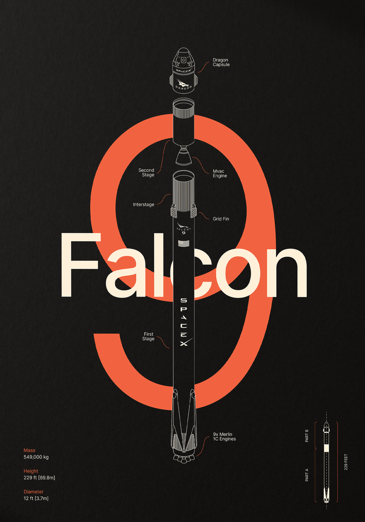 Falcon 9 Black