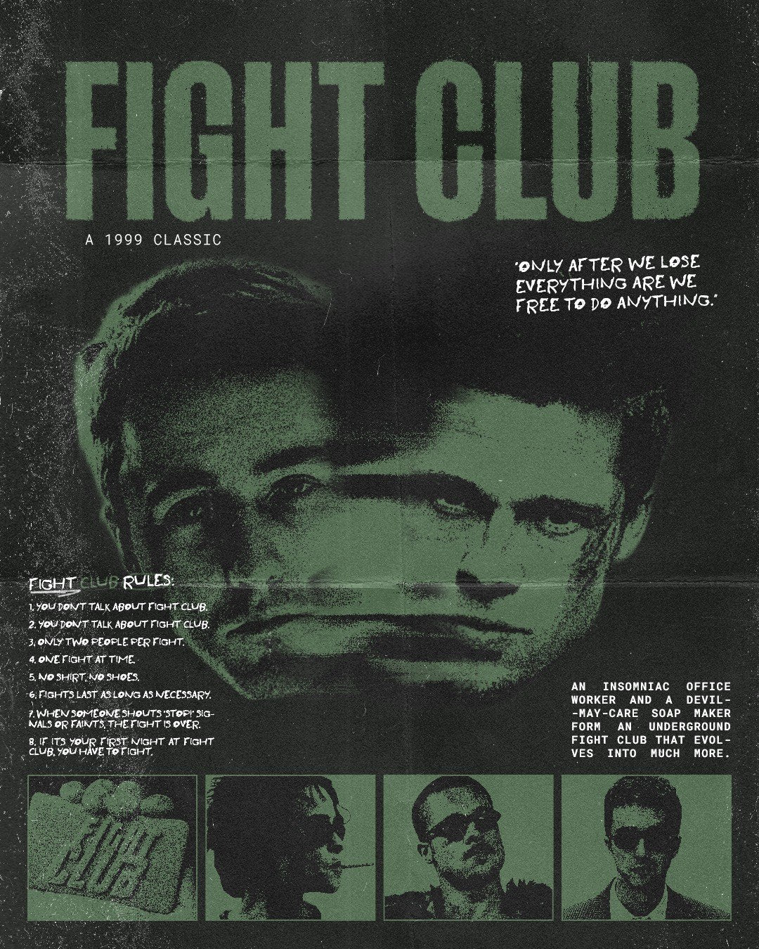 Fight Club sports poster print