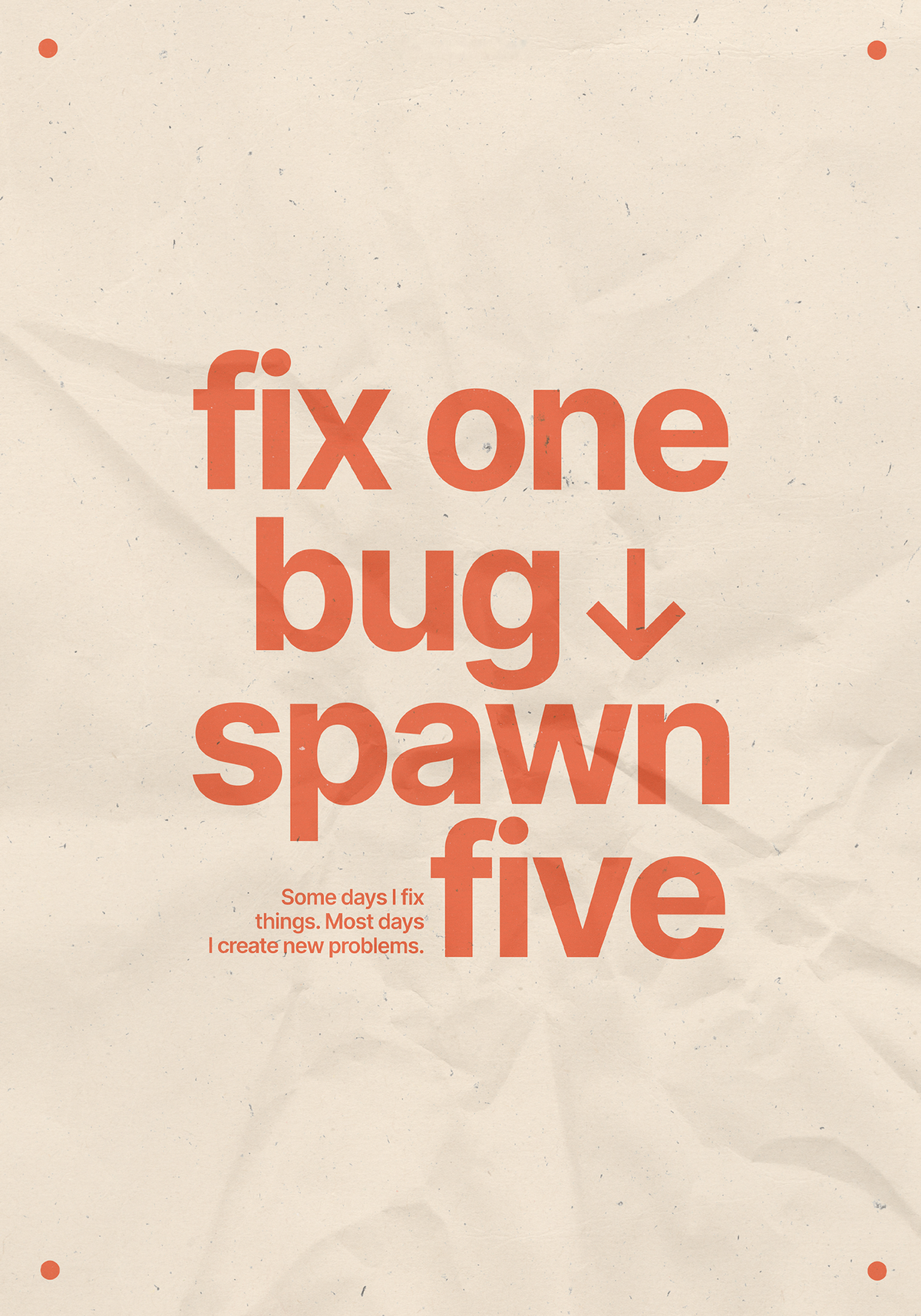 Fix One Bug Orange
