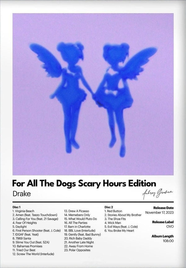 For All the Dogs Scary Hours Edition Poster