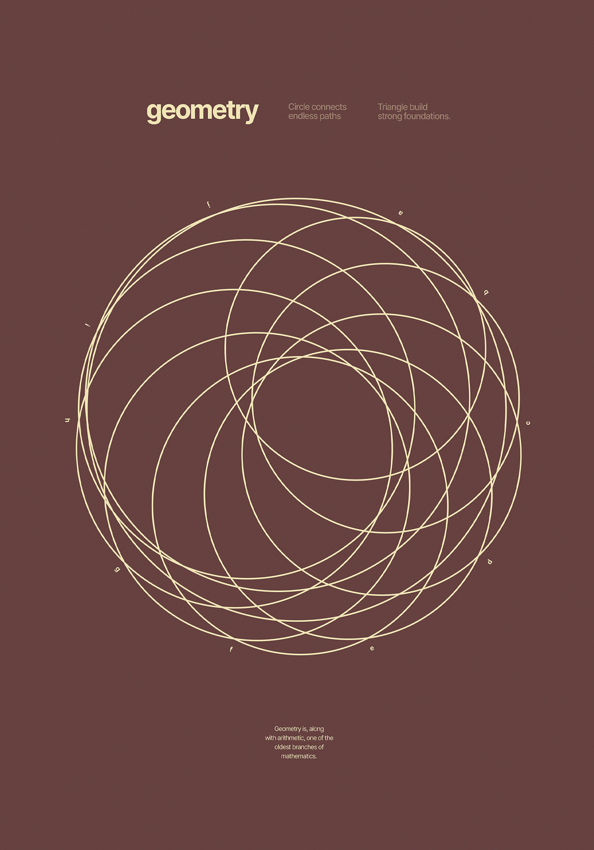 Geometry Circle Brown