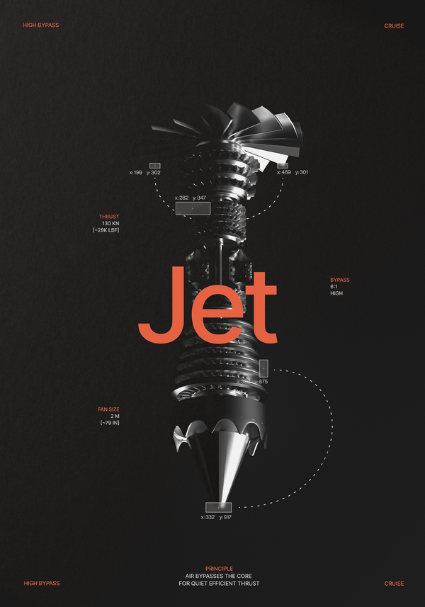 Jet Engine Black