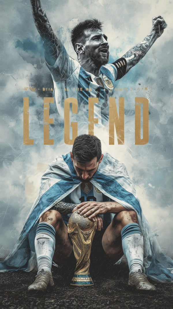 Lionel Messi — No. 2 sports poster print