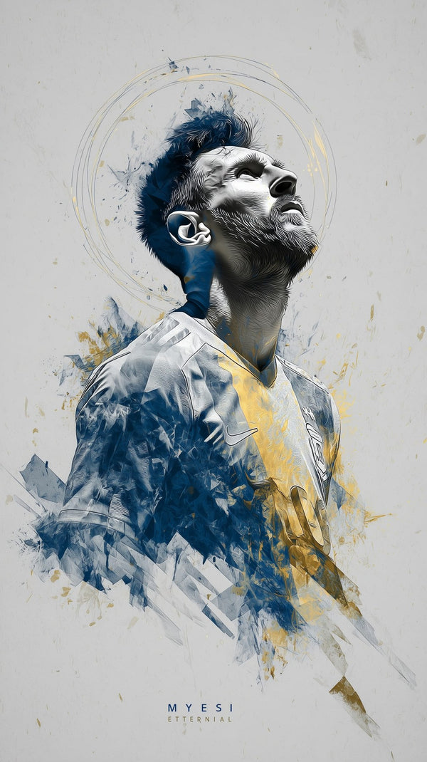Lionel Messi sports poster print