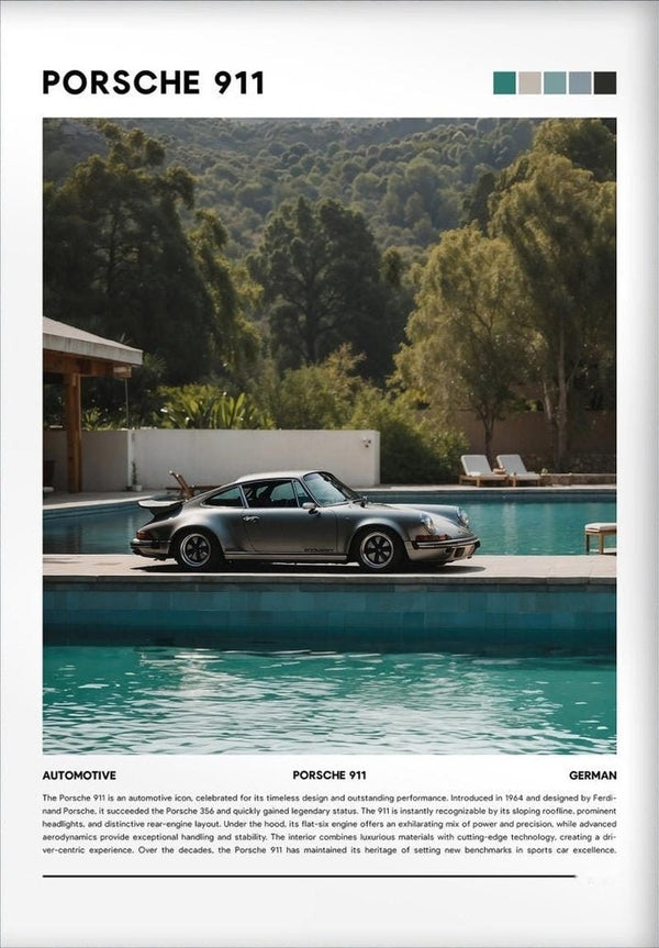 Porsche 911 Grey Pool