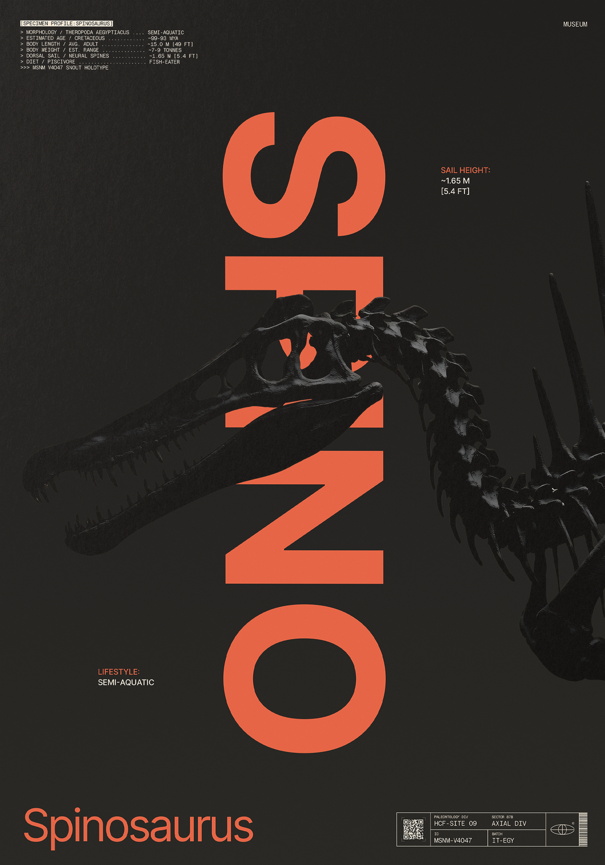 Spinosaurus Black