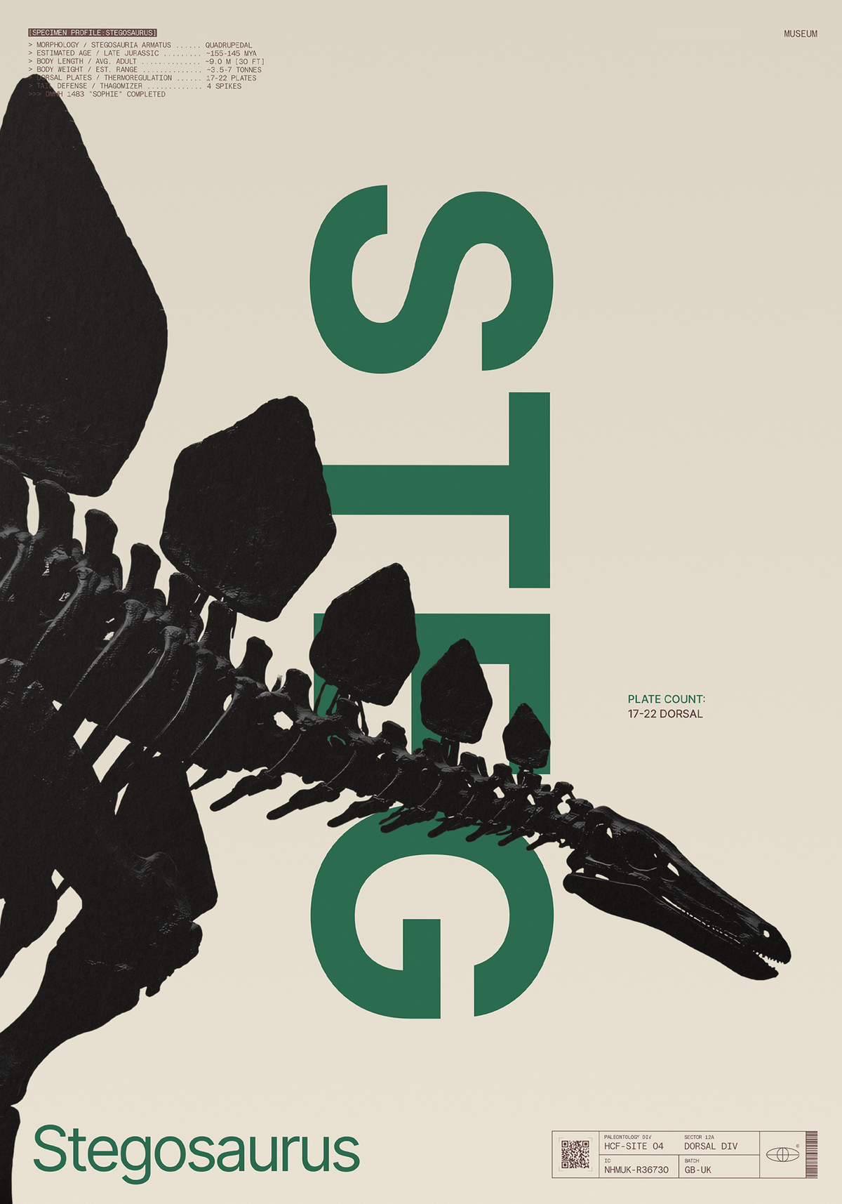 Stegosaurus Beige