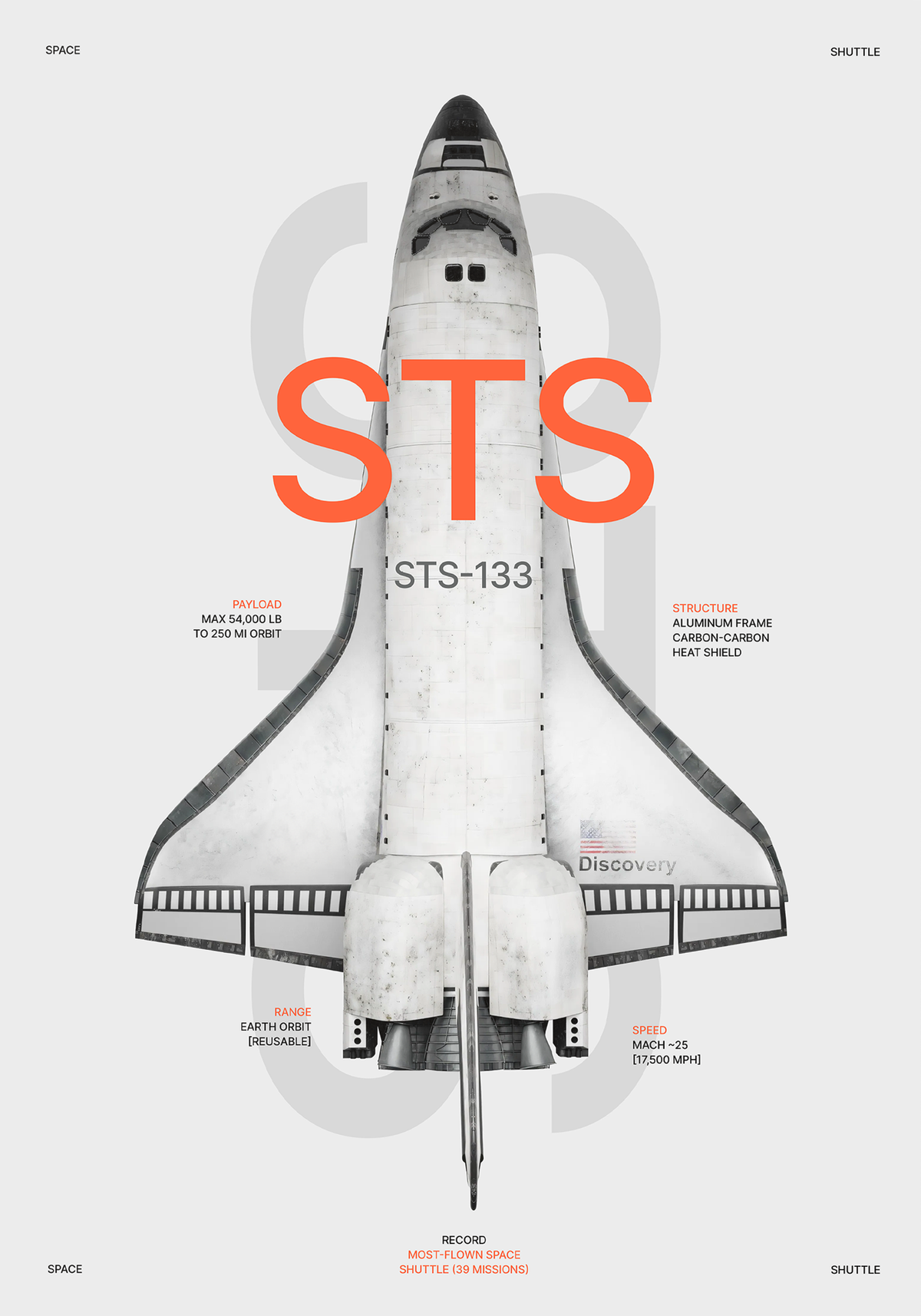 STS133 white