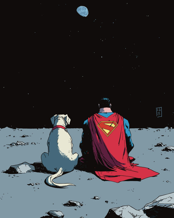 Superman superhero poster print