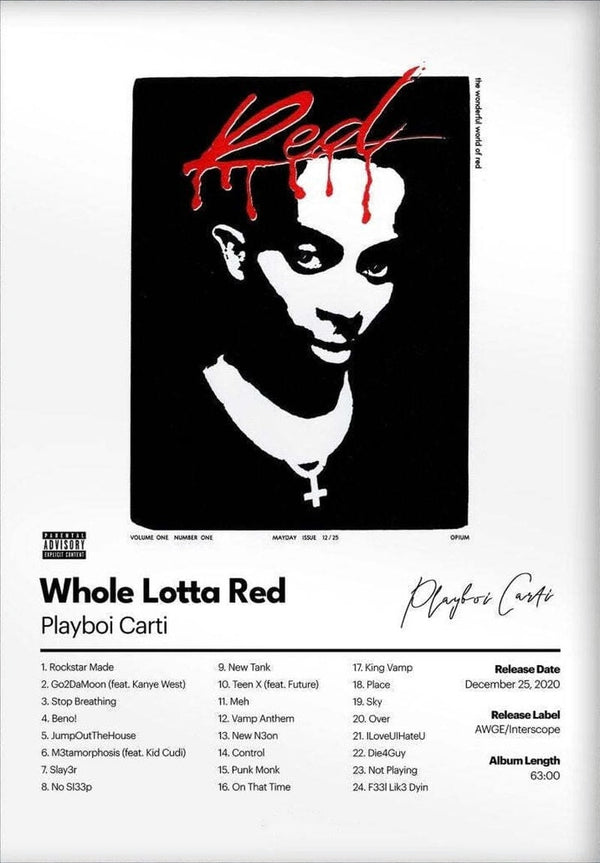 Whole Lotta Red Poster