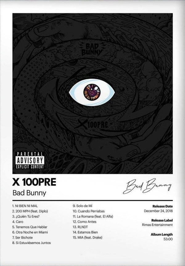 X 100PRE Poster
