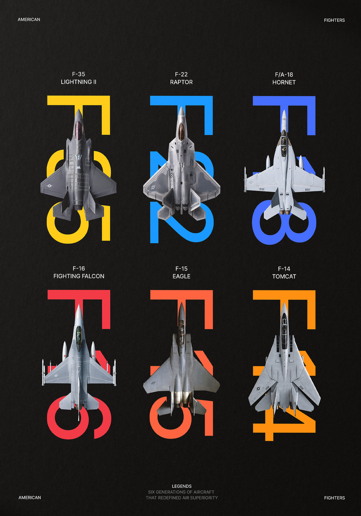 6 generations black