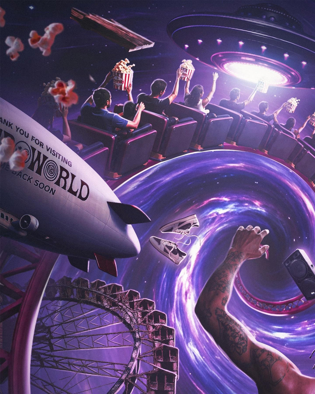 Astroworld cinematic poster print