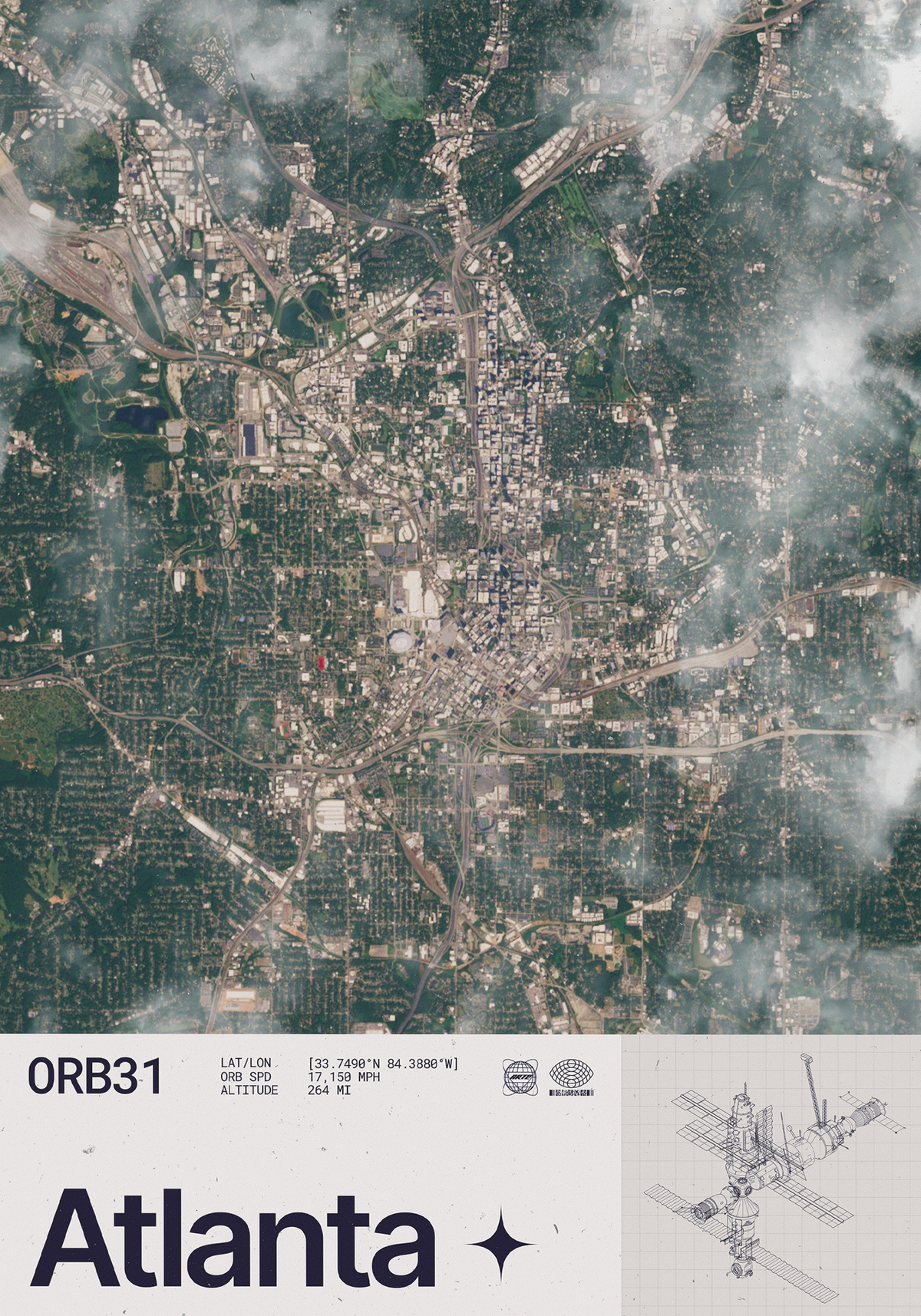 Atlanta Seen from Space