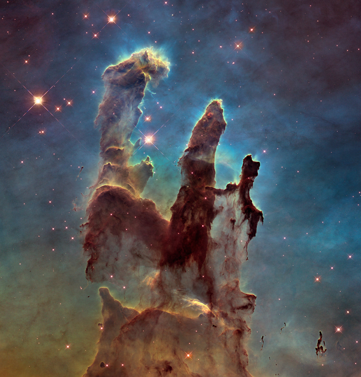 Eagle Nebula Pillars Hubble