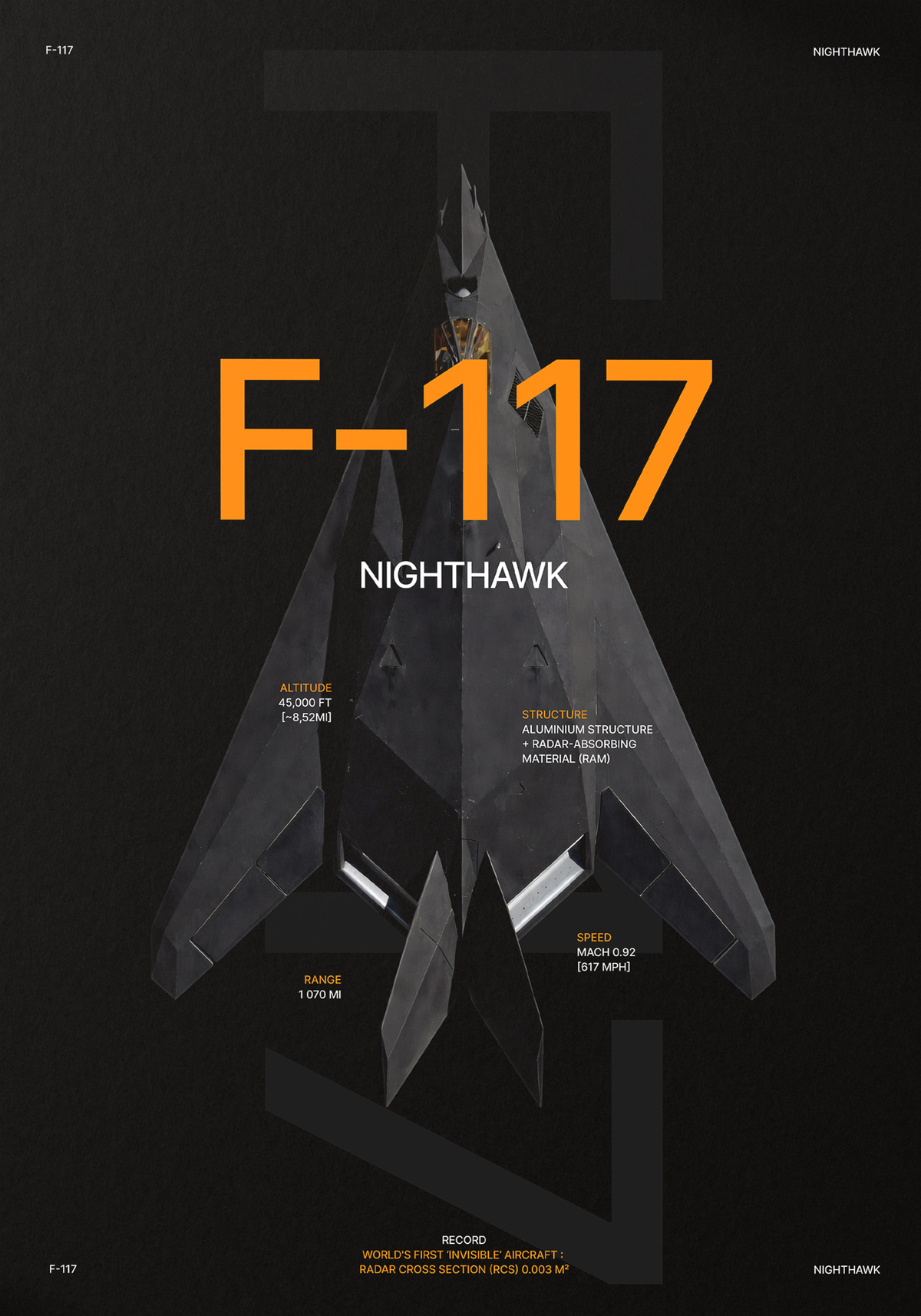 F-117 black