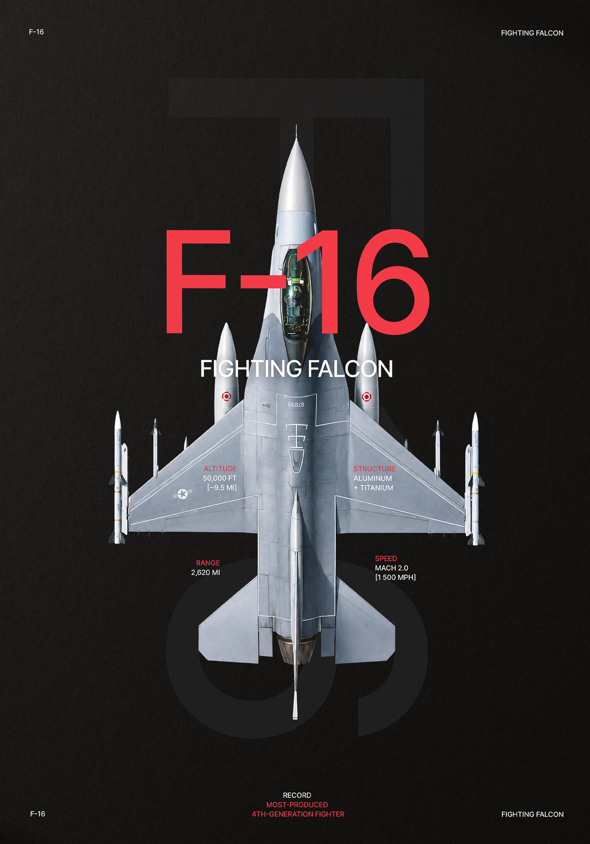 F-16 black