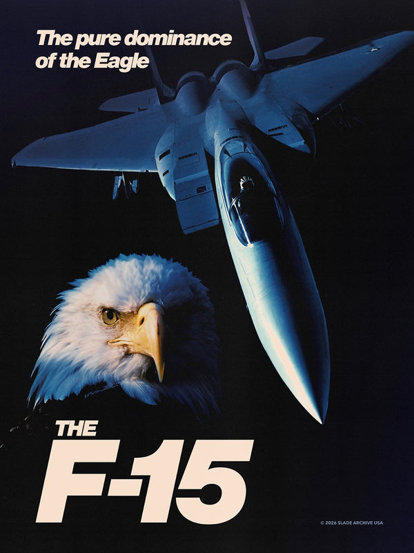 F-15 Fighter Jet aerospace and space-exploration poster print