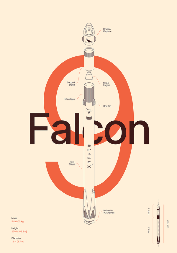 Falcon 9 Beige