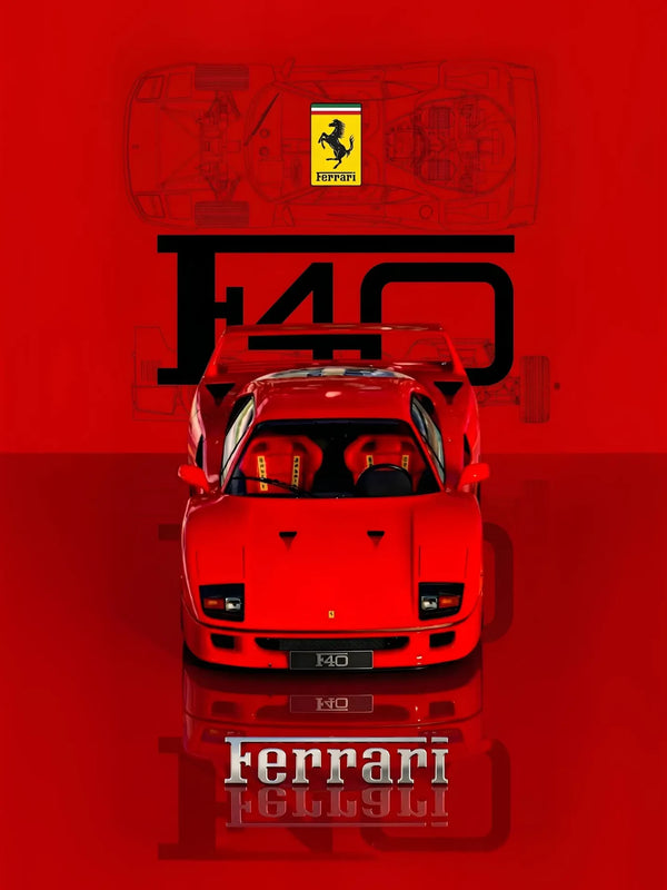 Ferrari car-culture poster print