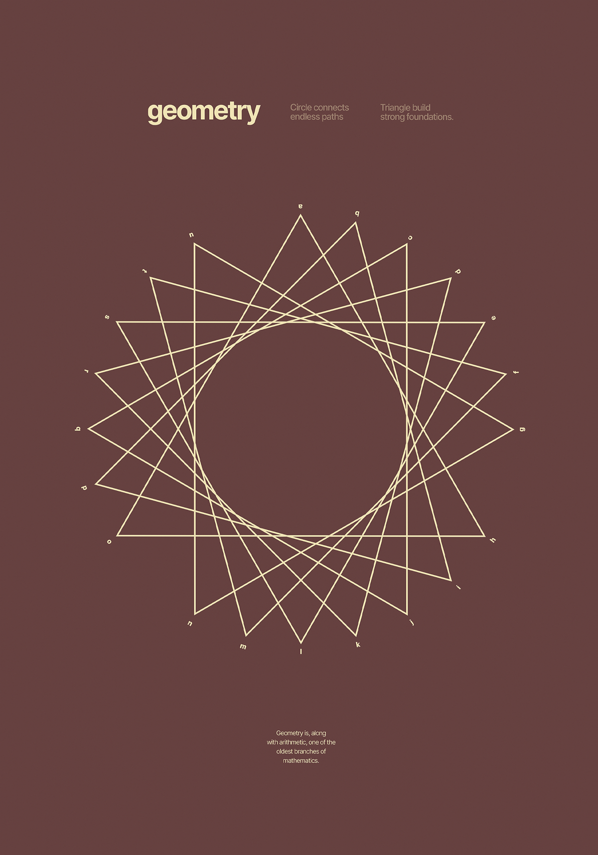 Geometry Triangle Brown