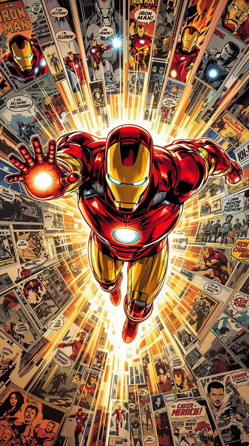 Iron Man superhero poster print