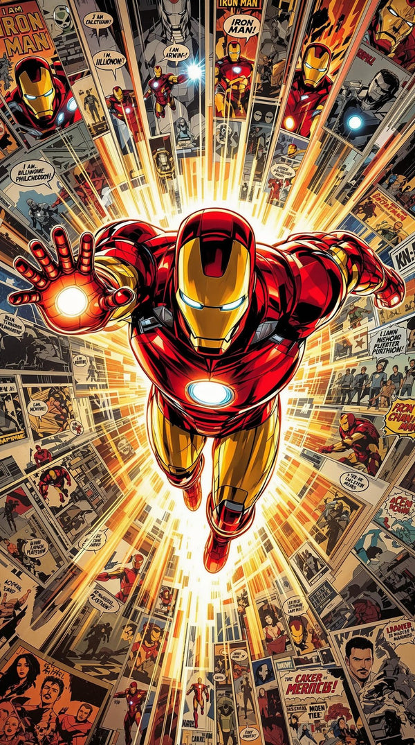 Iron Man superhero poster print