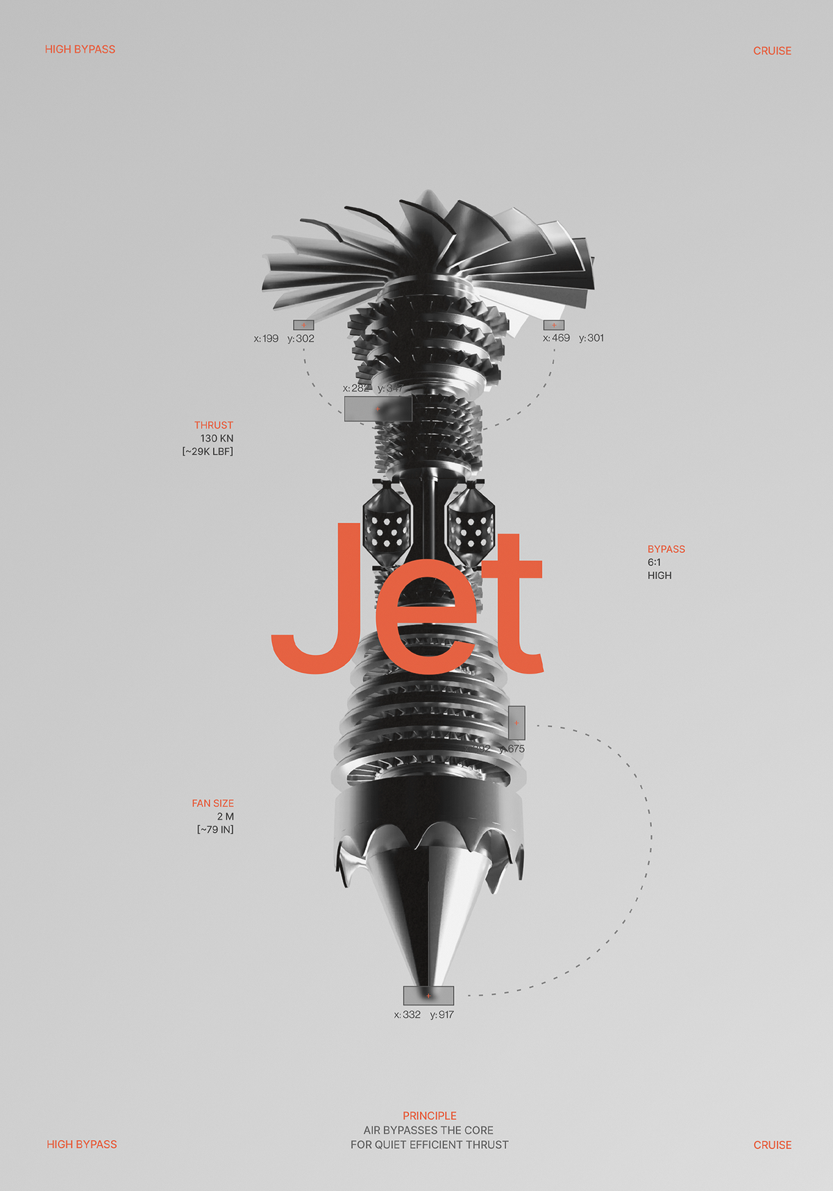 Jet Engine White