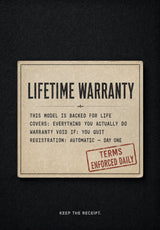 Lifetime Warranty thumbnail 1