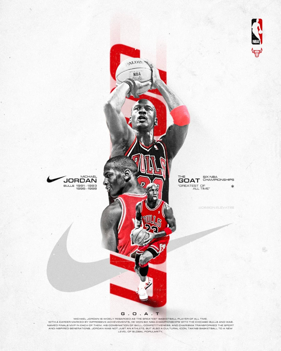 Michael Jordan — No. 2 sports poster print