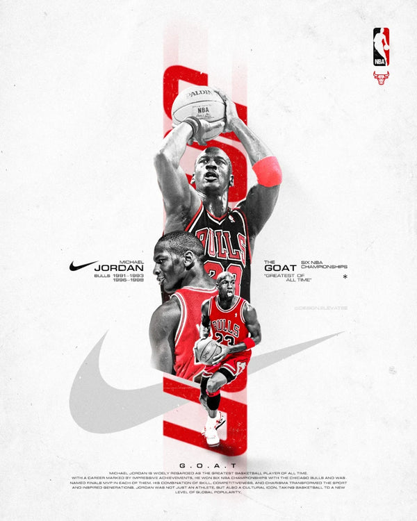 Michael Jordan — No. 2 sports poster print