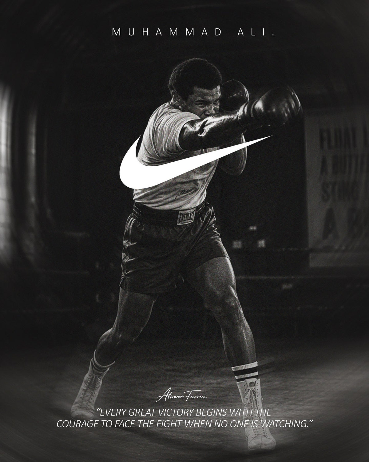 Muhammad Ali — No. 7 sports poster print