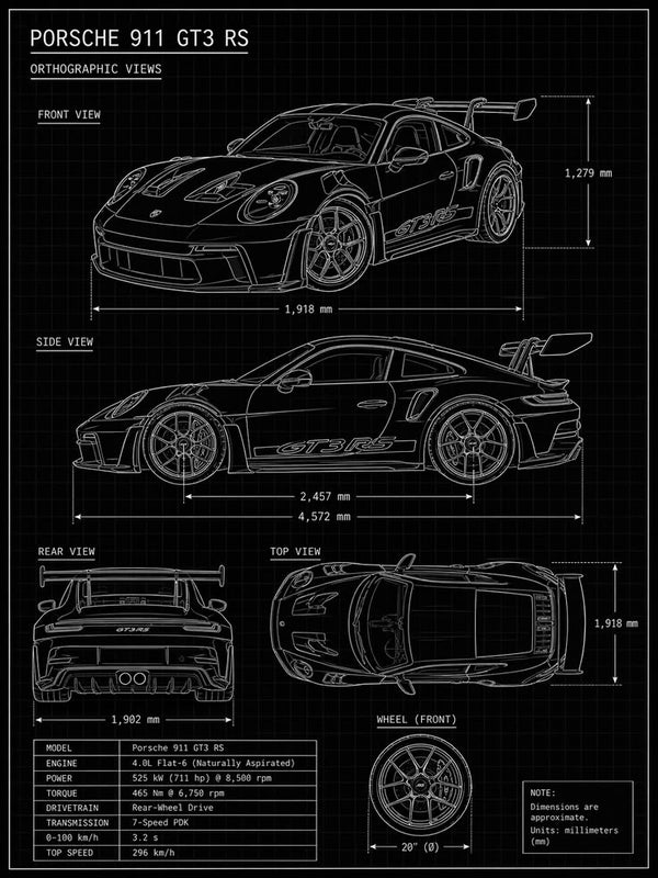 Poorsche 911 Blueprint