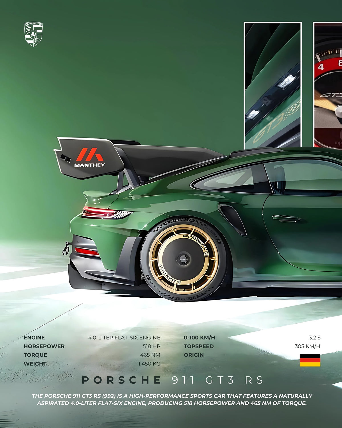 Porsche 911 GT3 RS Green