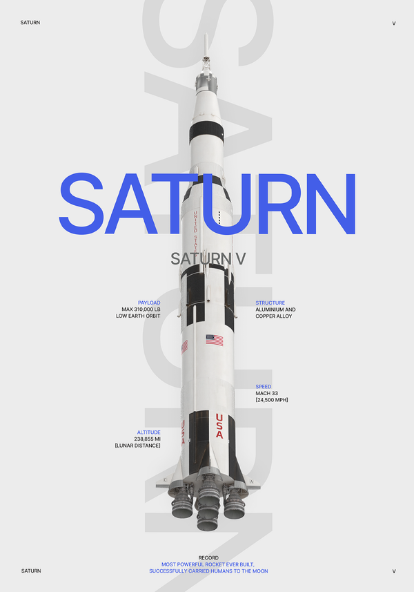 Saturn 5 White