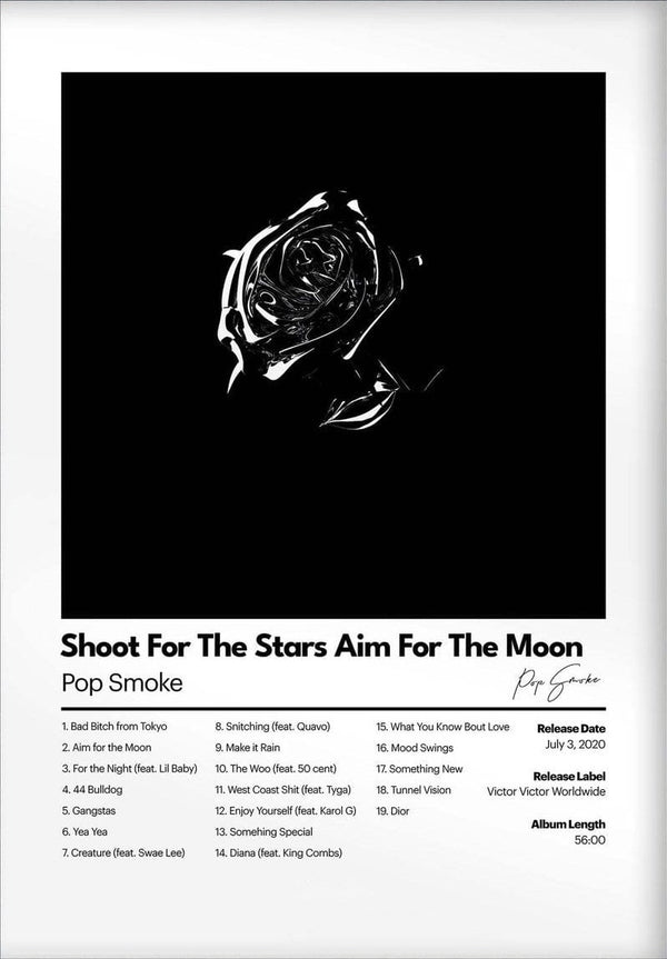 Shoot for the Stars Aim for the Moon Poster