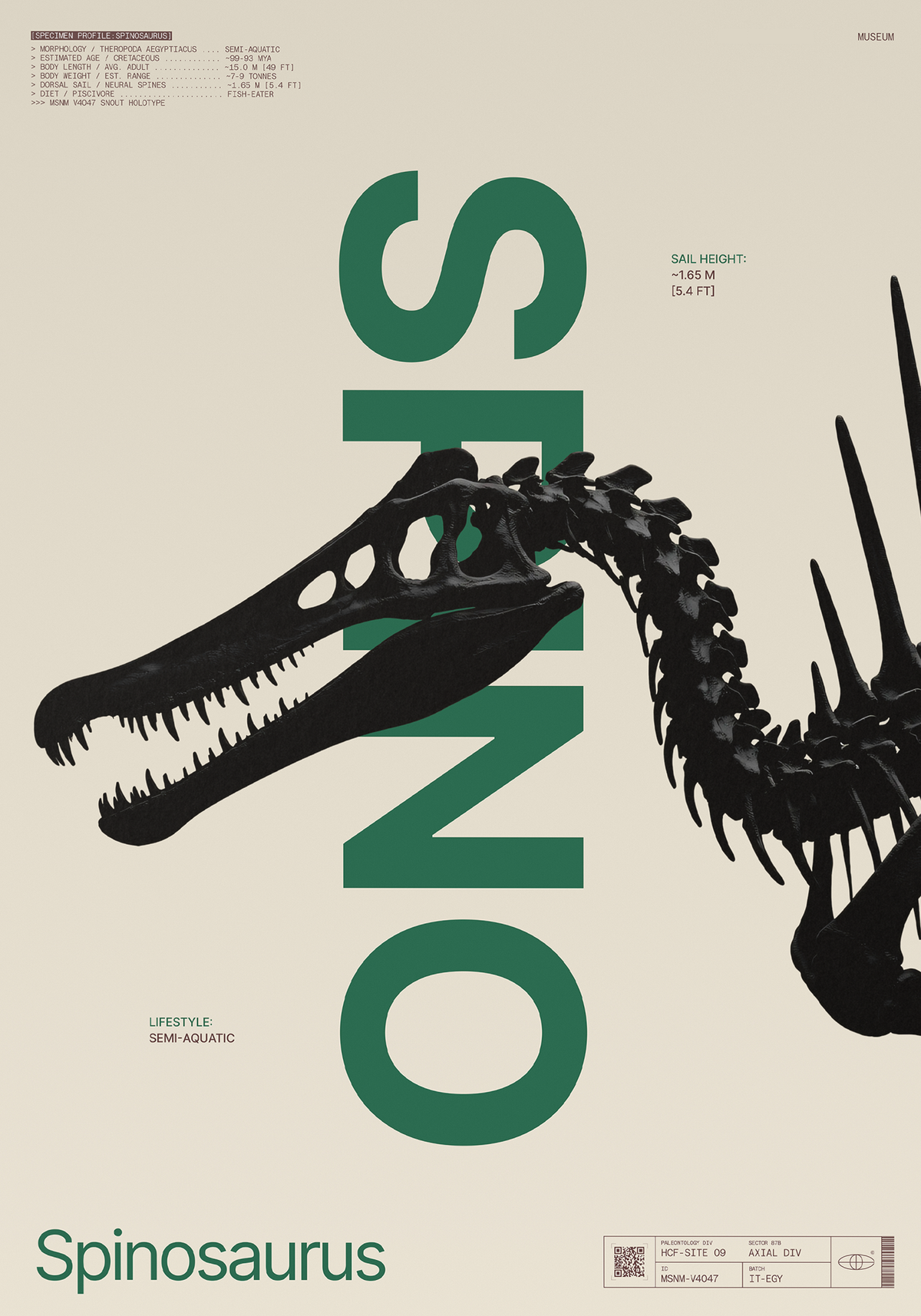Spinosaurus Beige