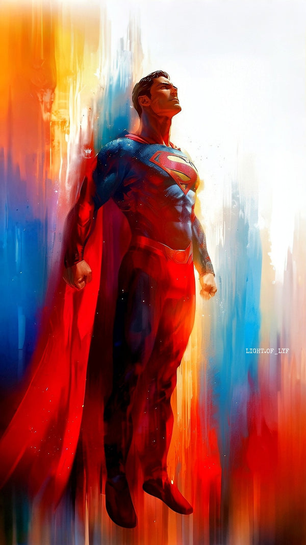 Superman — No. 3 superhero poster print